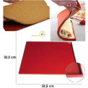 Tapis Roulade 03 Silikomart: teglia tappetino quadrato con bordi da 32,5x32,5xh1 cm