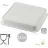 Quadro Silikomart: stampo in silicone grigio per torta quadrata dimensioni 21x21xh 3,5 cm