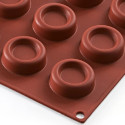 Mini Dessert Round Silikomart stampo silicone 15 mini dessert tondi ø4xh1,3 cm