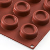 Mini Dessert Round Silikomart stampo silicone 15 mini dessert tondi ø4xh1,3 cm