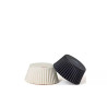 Set di 75 pirottini per muffin in carta bianca e nera di ø5xh3,2 cm da Decora Set di 75 pirottini per muffin in carta bianca e nera di ø5xh3,2 cm da Decora
