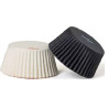 Set di 75 pirottini per muffin in carta bianca e nera di ø5xh3,2 cm da Decora