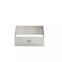 Sagoma in acciaio inox 7x11xh 4,5 cm da Decora: cornice rettangolare in acciaio inox per monoporzioni
