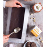 Da 26 a 40 cm sagoma inox rettangolare da Decora cornice in acciaio inox h 4,5 cm per torte