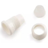 1 o 12 Adattatori per cornetti standard con cappuccio salva freschezza, in plastica bianca per alimenti da Decora 1 o 12 Adattatori per cornetti standard con cappuccio salva freschezza, in plastica bianca per alimenti da Decora