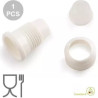 Adattatore per cornetti standard con cappuccio salva freschezza, in plastica bianca per alimenti da Decora
