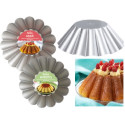 Sampo babà o budino a margherita senza tubo in acciaio antiaderente Decora di ø20 o ø24 cm