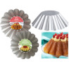 Sampo babà o budino a margherita senza tubo in acciaio antiaderente Decora di ø20 o ø24 cm Sampo babà o budino a margherita senza tubo in acciaio antiaderente Decora di ø20 o ø24 cm