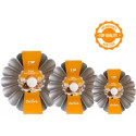 Da ø20 a ø28 cm stampo babà o budino a margherita con tubo in metallo antiaderente h8,5 cm  Decora