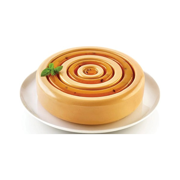 Color Silikomart: stampo in silicone grigio per torte ø20xh5 cm con effetto 3D