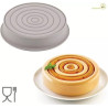 Color Silikomart: stampo in silicone grigio per torte ø20xh5 cm con effetto 3D Color Silikomart: stampo in silicone grigio per torte ø20xh5 cm con effetto 3D
