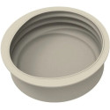 Cocoon Silikomart: stampo in silicone grigio per torta 3D con texture avvolgente di ø19xh6,1 cm e volume 1600 ml