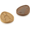 Choco uovo Silikomart stampo silicone tavoletta uovo di cioccolato con decoro coniglio 103x79xh10 mm Choco uovo Silikomart stampo silicone tavoletta uovo di cioccolato con decoro coniglio 103x79xh10 mm