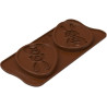 Choco uovo Silikomart stampo silicone tavoletta uovo di cioccolato con decoro coniglio 103x79xh10 mm Choco uovo Silikomart stampo silicone tavoletta uovo di cioccolato con decoro coniglio 103x79xh10 mm