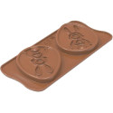 Choco uovo Silikomart stampo silicone tavoletta uovo di cioccolato con decoro coniglio 103x79xh10 mm