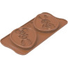 Choco uovo Silikomart stampo silicone tavoletta uovo di cioccolato con decoro coniglio 103x79xh10 mm Choco uovo Silikomart stampo silicone tavoletta uovo di cioccolato con decoro coniglio 103x79xh10 mm