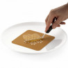 Stencil ramo Silikomart: stampo in silicone giallo per decoro a piatto di rametti ⌀100 h 1 mm - set 2 pz Stencil ramo Silikomart: stampo in silicone giallo per decoro a piatto di rametti ⌀100 h 1 mm - set 2 pz