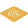 Stencil ramo Silikomart: stampo in silicone giallo per decoro a piatto di rametti ⌀100 h 1 mm - set 2 pz Stencil ramo Silikomart: stampo in silicone giallo per decoro a piatto di rametti ⌀100 h 1 mm - set 2 pz