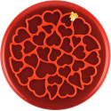 Love Decor Silikomart: stampo in silicone bianco o tappeto decorativo cuoricini di ø145xh1,7 mm