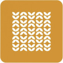 Stencil foliage Silikomart stampo silicone giallo decoro fogliame 100x100xh 1 mm - set 2 pz