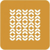 Stencil foliage Silikomart stampo silicone giallo decoro fogliame 100x100xh 1 mm - set 2 pz Stencil foliage Silikomart stampo silicone giallo decoro fogliame 100x100xh 1 mm - set 2 pz