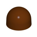 Stampo cioccolato tondo a cupola a forma boero diametro 28 mm peso pieno da 10 g in policarbonato