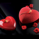 600 o 1000 ml Cuore Silikomart stampo silicone con cutter per torta Ti Amo o Amore
