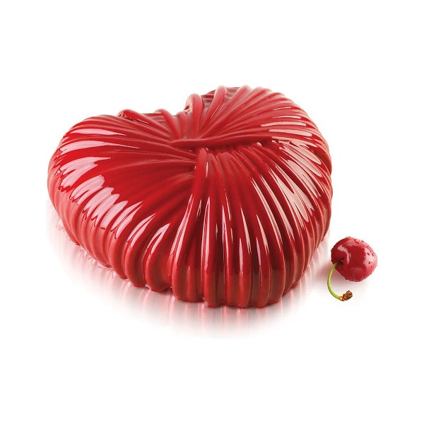 Lovely 1200 Silikomart: stampo in silicone bianco cuore intrecciato di 182x173xh68 mm con cutter