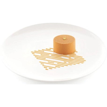 Stencil linea Silikomart: stampo in silicone giallo per decoro linee 100x100xh1 mm - set 2 pz Stencil linea Silikomart: stampo in silicone giallo per decoro linee 100x100xh1 mm - set 2 pz