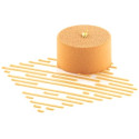 Stencil linea Silikomart: stampo in silicone giallo per decoro linee 100x100xh1 mm - set 2 pz