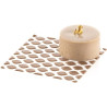 Stencil alambra Silikomart: stampo in silicone giallo per decoro ad effetto geometrico 100x100xh1 mm - set 2 pz Stencil alambra Silikomart: stampo in silicone giallo per decoro ad effetto geometrico 100x100xh1 mm - set 2 pz