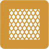 Stencil alambra Silikomart: stampo in silicone giallo per decoro ad effetto geometrico 100x100xh1 mm - set 2 pz Stencil alambra Silikomart: stampo in silicone giallo per decoro ad effetto geometrico 100x100xh1 mm - set 2 pz