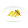 Stencil alambra Silikomart: stampo in silicone giallo per decoro ad effetto geometrico 100x100xh1 mm - set 2 pz Stencil alambra Silikomart: stampo in silicone giallo per decoro ad effetto geometrico 100x100xh1 mm - set 2 pz