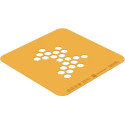 Stencil miele Silikomart: stampo in silicone giallo per decoro alveoli 100x77xh1 mm - set 2 pz