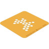 Stencil miele Silikomart: stampo in silicone giallo per decoro alveoli 100x77xh1 mm - set 2 pz Stencil miele Silikomart: stampo in silicone giallo per decoro alveoli 100x77xh1 mm - set 2 pz