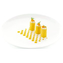 Stencil losanga Silikomart stampo silicone giallo decoro geometrico 137x72xh1 mm - set 2 pz
