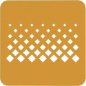 Stencil losanga Silikomart: stampo in silicone giallo per decoro geometrico 137x72xh1 mm - set 2 pz
