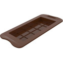 Dubai bar Silikomart: stampo in silicone marrone per la Dubai Chocolate Bar, tavoletta di cioccolato 15,5x7,5xh1,5 cm