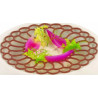 Mandala Silikomart: stampo in silicone giallo per 2 decori di forma geometrica, cerchi di ø140xh1.7 mm Mandala Silikomart: stampo in silicone giallo per 2 decori di forma geometrica, cerchi di ø140xh1.7 mm