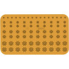 Margherita linea Naturae Silikomart: stampo in silicone giallo 76 decori margherite di 4 dimensioni Margherita linea Naturae Silikomart: stampo in silicone giallo 76 decori margherite di 4 dimensioni