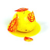 Taiga, linea Naturae, Silikomart; stampo silicone giallo 56 decori di 3 forme di foglie diverse Taiga, linea Naturae, Silikomart; stampo silicone giallo 56 decori di 3 forme di foglie diverse