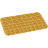 Taiga, linea Naturae, Silikomart; stampo silicone giallo 56 decori di 3 forme di foglie diverse Taiga, linea Naturae, Silikomart; stampo silicone giallo 56 decori di 3 forme di foglie diverse
