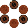 Mini coffee decor Silikomart: stampo in silicone bianco o tappeto decorativo a tema caffè di ø60xh1,7 mm Mini coffee decor Silikomart: stampo in silicone bianco o tappeto decorativo a tema caffè di ø60xh1,7 mm