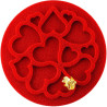 Mini love decor Silikomart: set 6 stampi in silicone bianco o tappeto decorativo cuoricini di ø60xh1,7 mm Mini love decor Silikomart: set 6 stampi in silicone bianco o tappeto decorativo cuoricini di ø60xh1,7 mm