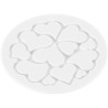 Mini love decor Silikomart: set 6 stampi in silicone bianco o tappeto decorativo cuoricini di ø60xh1,7 mm Mini love decor Silikomart: set 6 stampi in silicone bianco o tappeto decorativo cuoricini di ø60xh1,7 mm