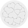 Mini love decor Silikomart: set 6 stampi in silicone bianco o tappeto decorativo cuoricini di ø60xh1,7 mm Mini love decor Silikomart: set 6 stampi in silicone bianco o tappeto decorativo cuoricini di ø60xh1,7 mm