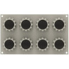 Méduse Silikomart: stampo silicone per 8 monoporzioni meduse 3D ø5,8xh5,6 cm Méduse Silikomart: stampo silicone per 8 monoporzioni meduse 3D ø5,8xh5,6 cm