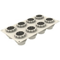 Méduse Silikomart: stampo silicone per 8 monoporzioni meduse 3D ø5,8xh5,6 cm