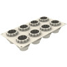 Méduse Silikomart: stampo silicone per 8 monoporzioni meduse 3D ø5,8xh5,6 cm Méduse Silikomart: stampo silicone per 8 monoporzioni meduse 3D ø5,8xh5,6 cm