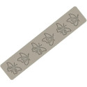 Grace Silikomart: tappeto in silicone grigio 40x8xh0,2 cm per 6 decori 3 farfalle con ali aperte e 3 farfalle con ali chiuse